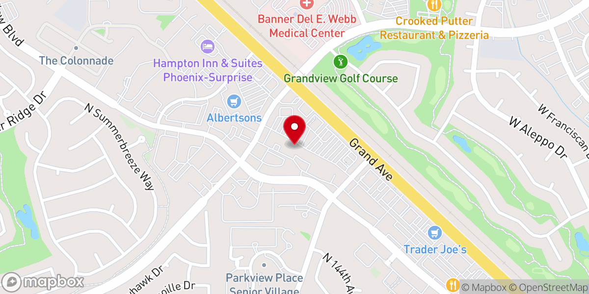 Map showing location of az chaplain fellowship ministries