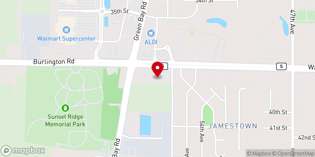 Map showing location of Lord of Life Lutheran Church