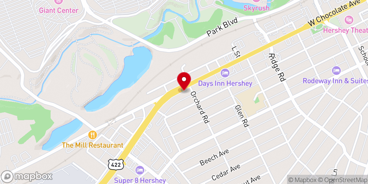 Map showing location of Church of the Redeemer U.C.C