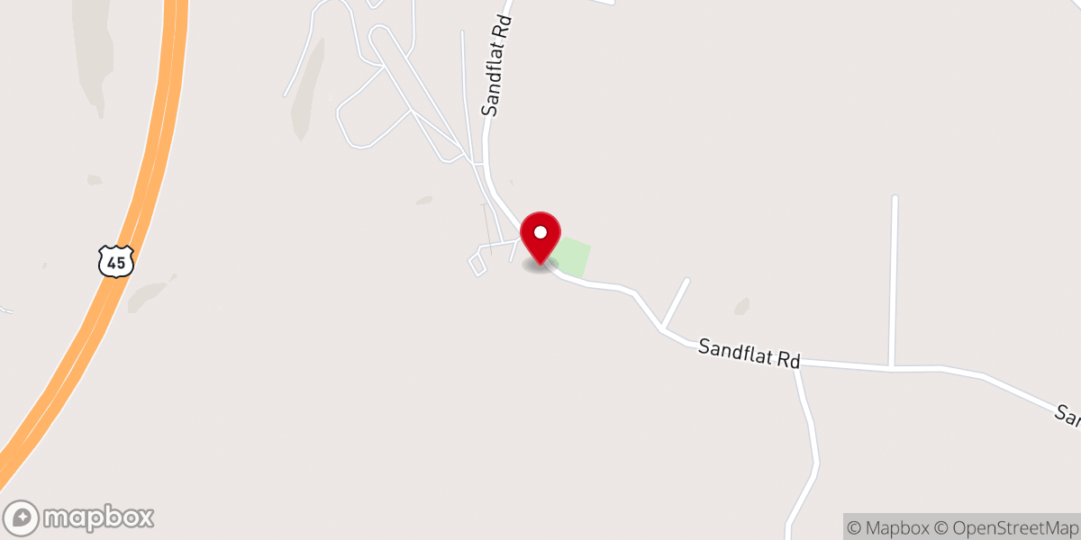 Map showing location of Zion Hill Methodist Church