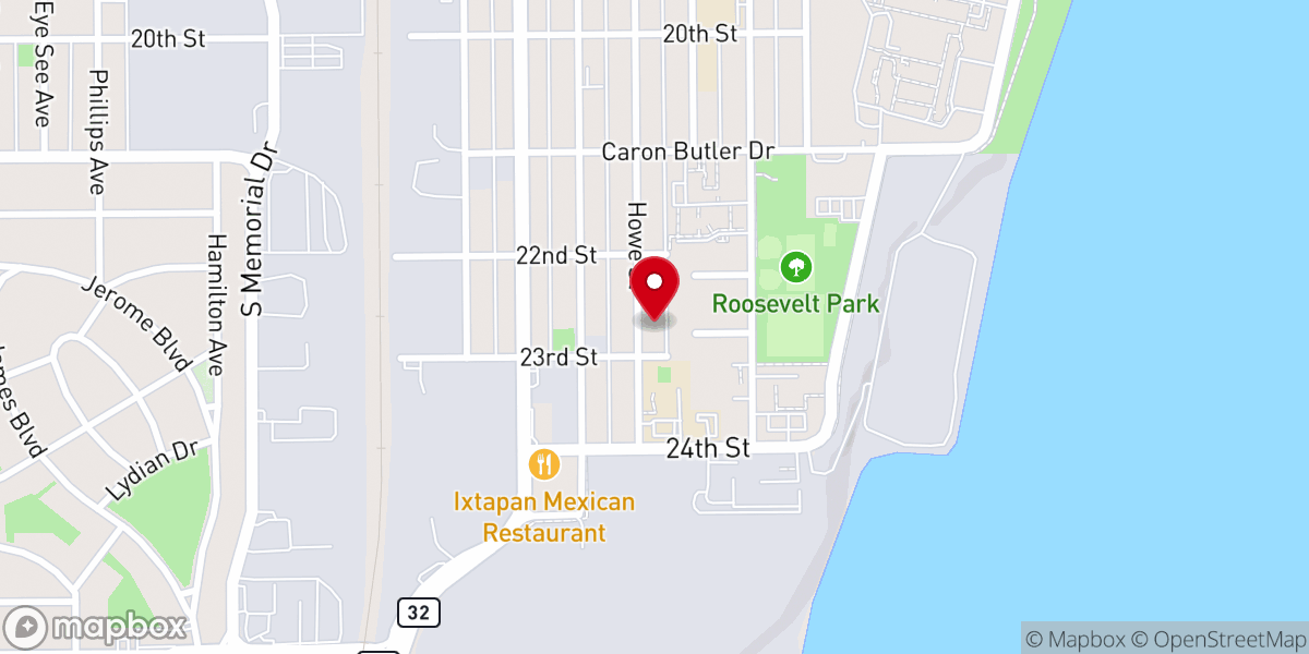 Map showing location of Gregg Chapel Christian