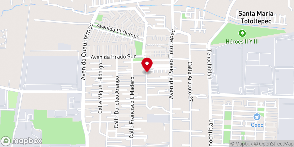 Map showing location of Hechos para la vida