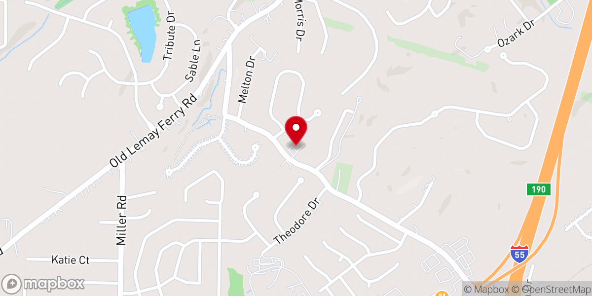 Map showing location of Bethel Pentecostal Church