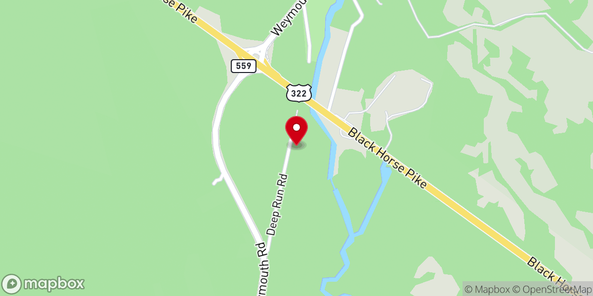 Map showing location of Weymouth United Methodist Church