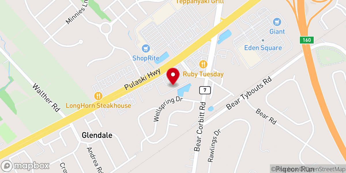 Map showing location of The Knot Wedding Services