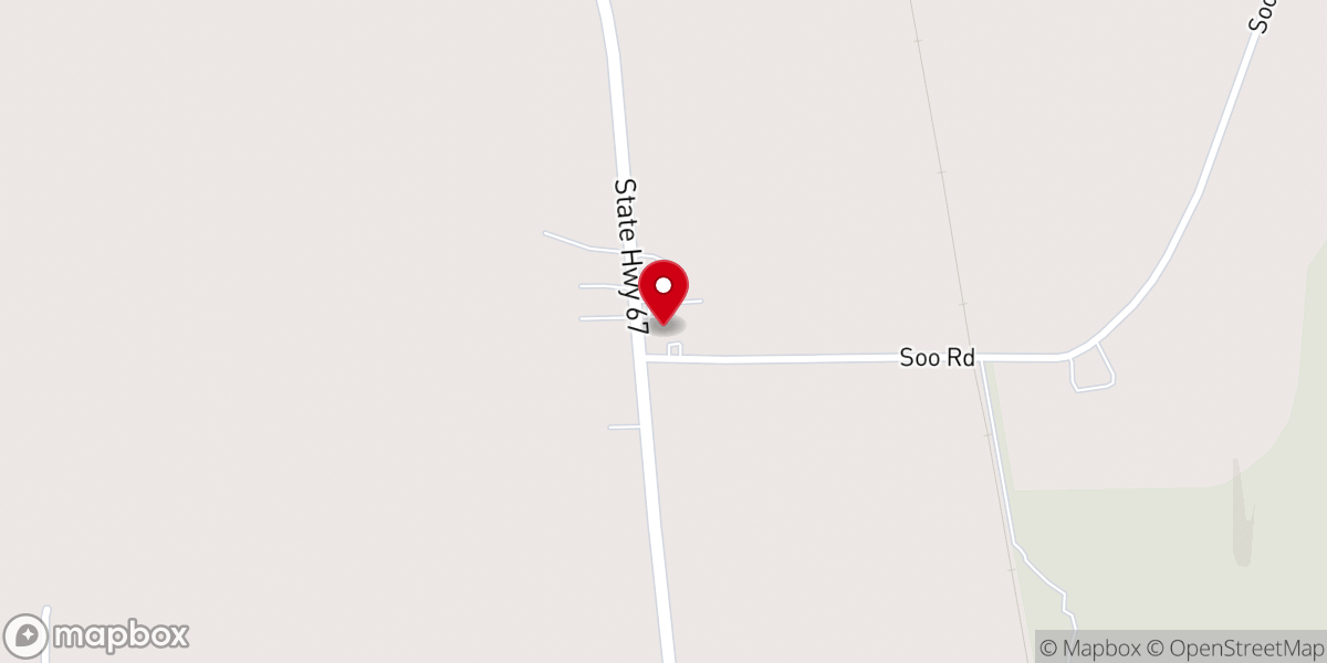 Map showing location of St Paul Lutheran Church