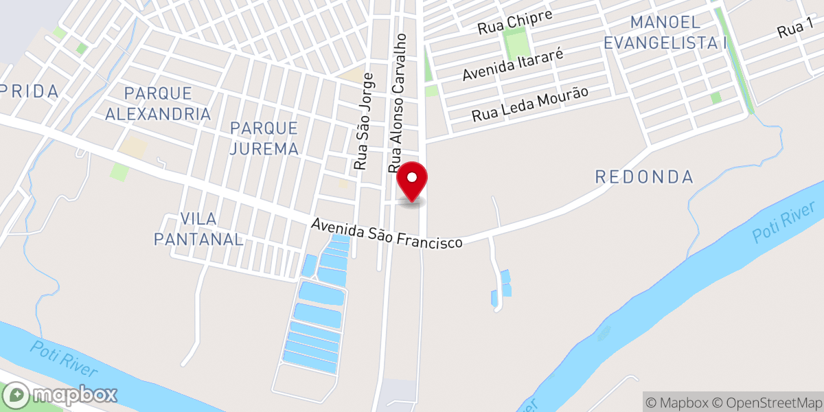 Map showing location of Capela de Santa Teresa Verzeri - PSTMJ