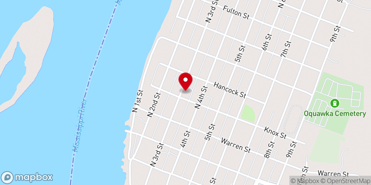 Map showing location of United Methodist Church