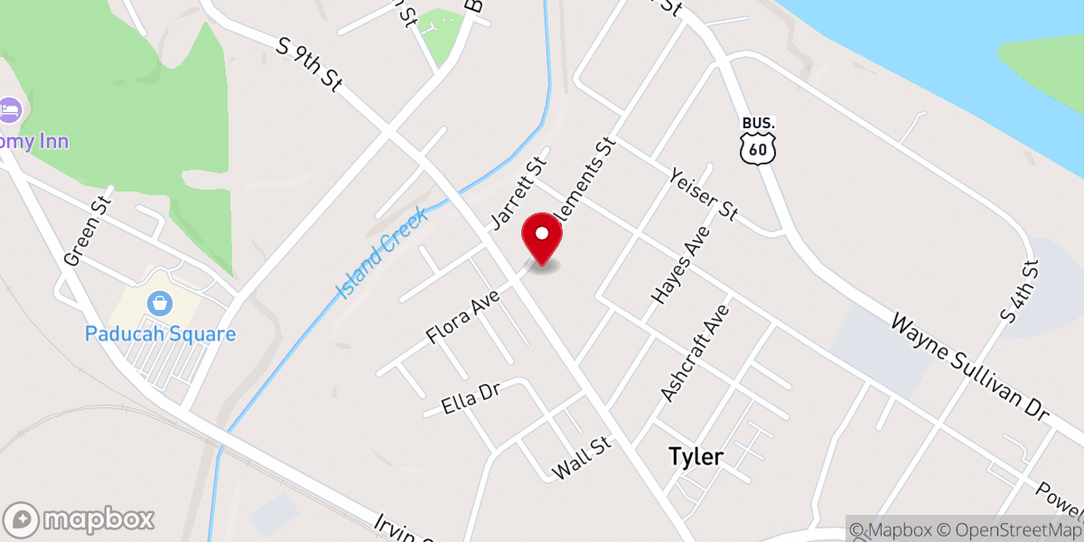 Map showing location of Gospel Lighthouse Church Of Paducah