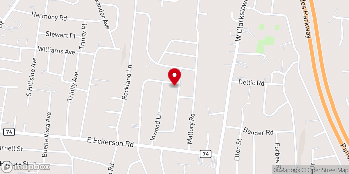 Map showing location of Community Christian Church