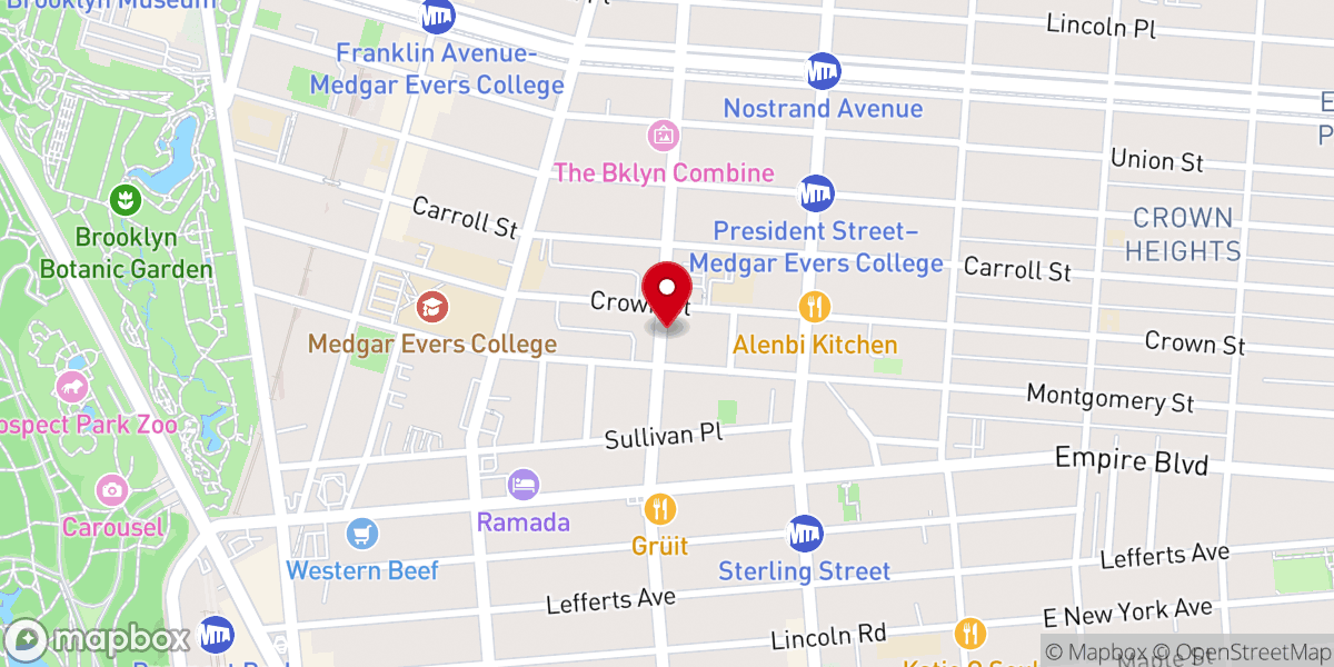 Map showing location of Church Of God Of Prophecy