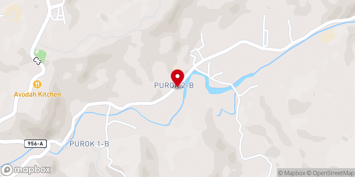 Map showing location of Puga-an Heritage Baptist Church