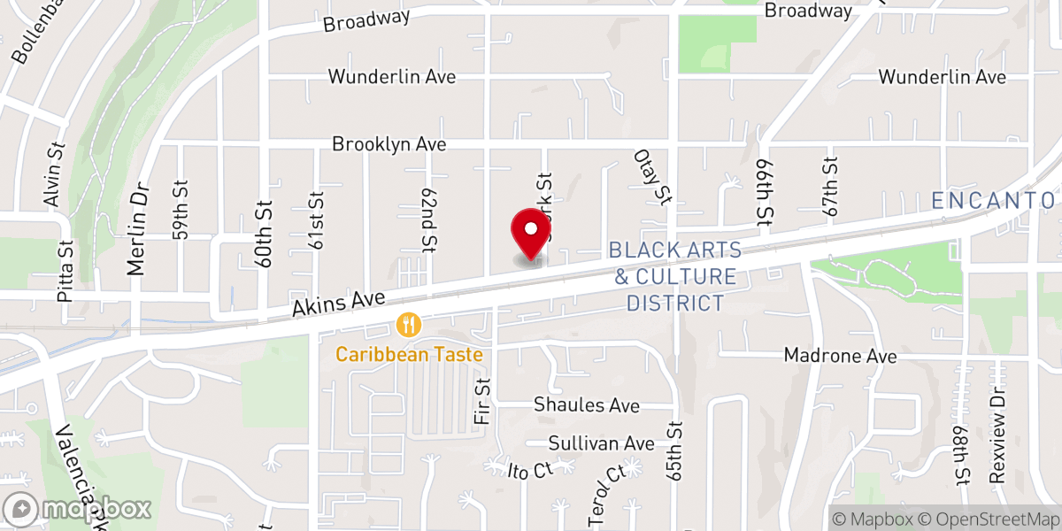 Map showing location of City Church San Diego