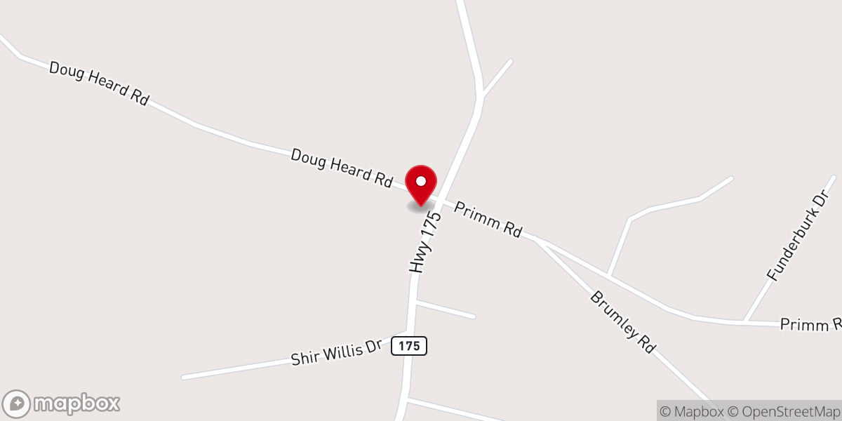 Map showing location of Mt Zion Baptist Church