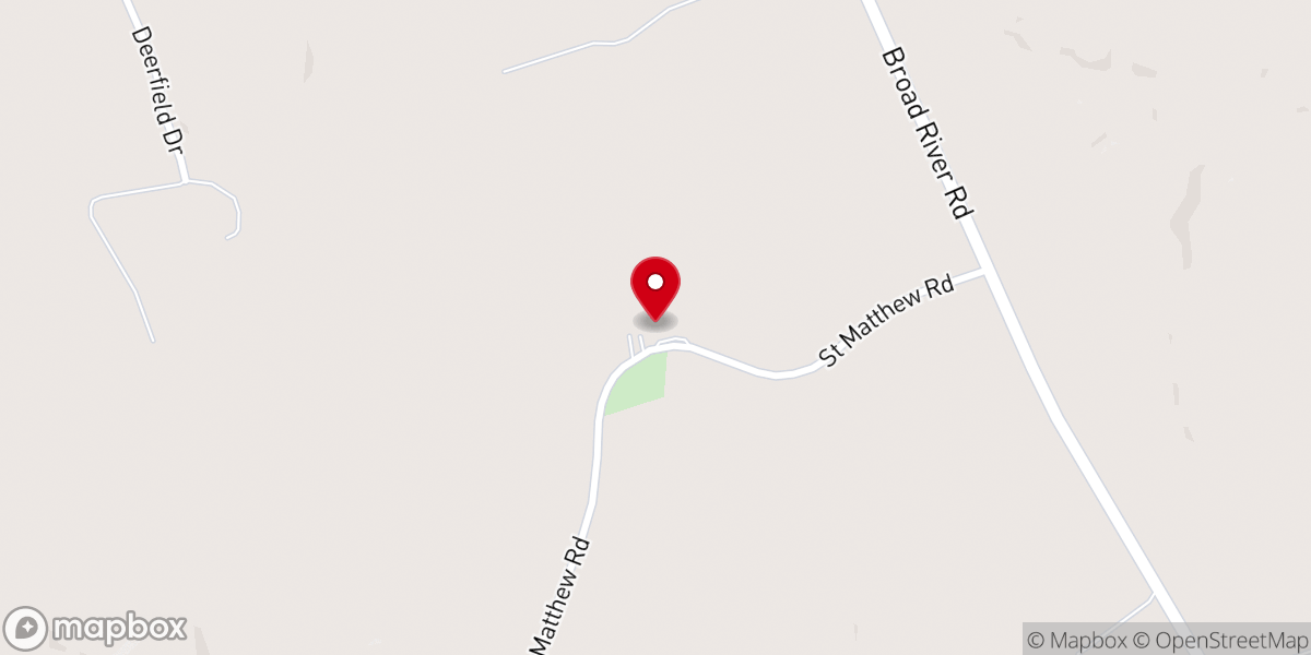 Map showing location of St Matthew's Lutheran Church