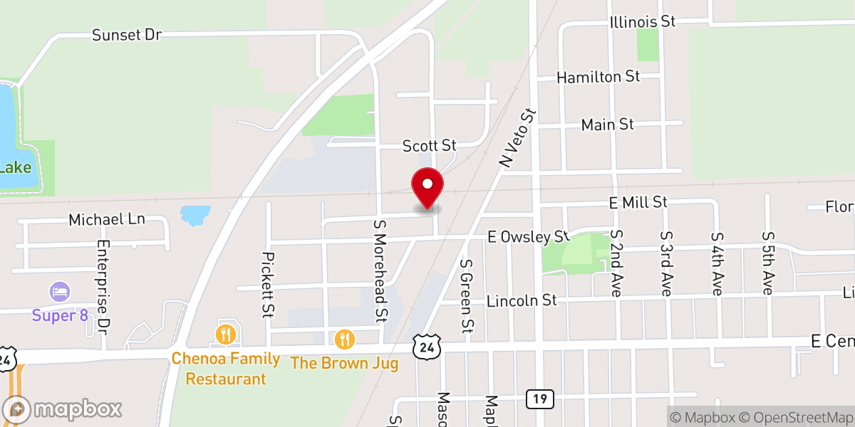 Map showing location of Project Nehemiah Ministries