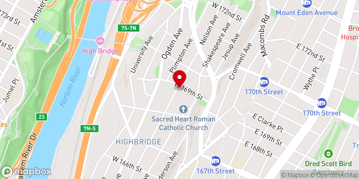 Map showing location of Friendly Baptist Church Day Cr