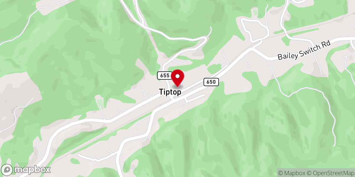 Map showing location of TIP TOP METHODIST CHURCH