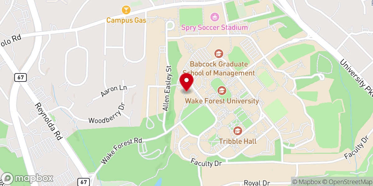 Map showing location of Church of the Good Shepherd Winston Salem