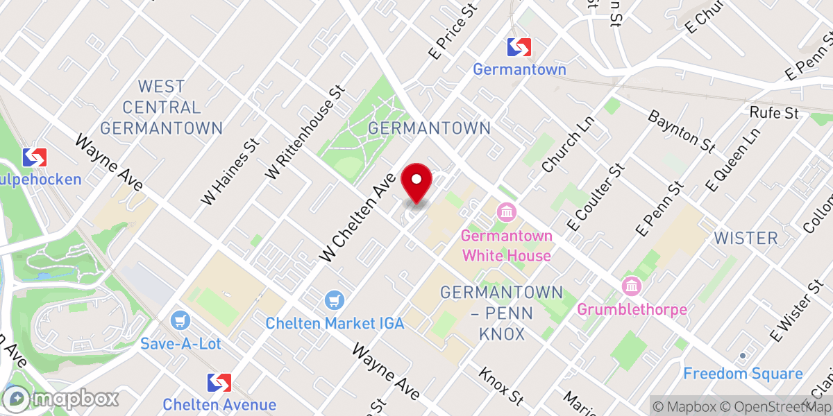 Map showing location of Spirit and Truth Evangelistic Church of Bristol Pa Inc