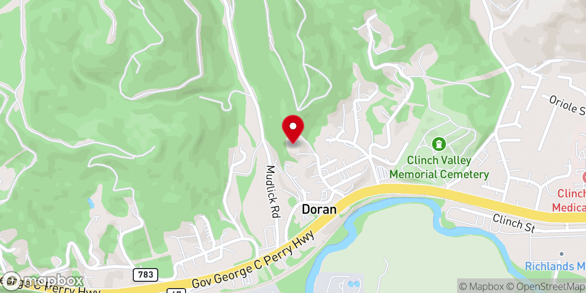 Map showing location of The Richlands Full Gospel Outreach Ministries