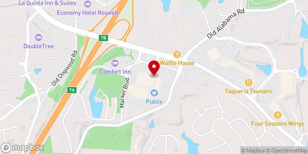 Map showing location of One World Spiritual Center Inc