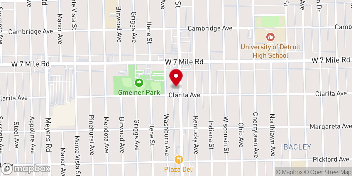 Map showing location of Greater Harvest Ministries Church of God in Christ