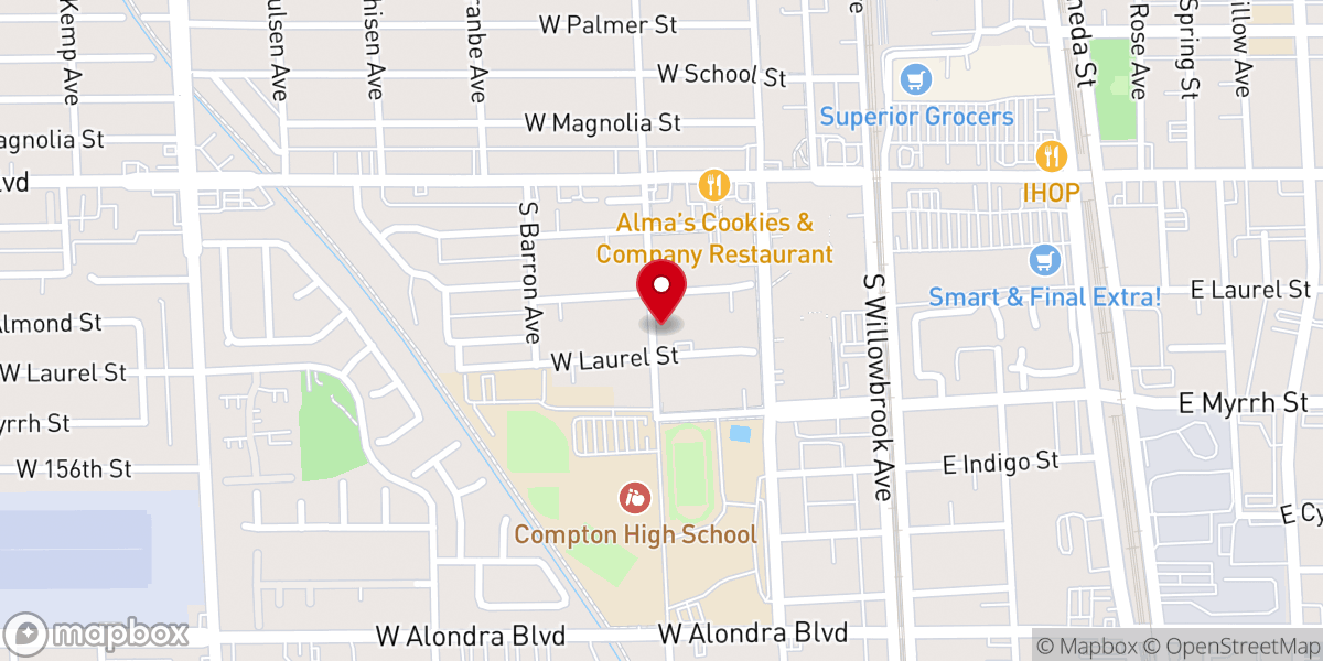 Map showing location of Saint Timothy's Episcopal Church