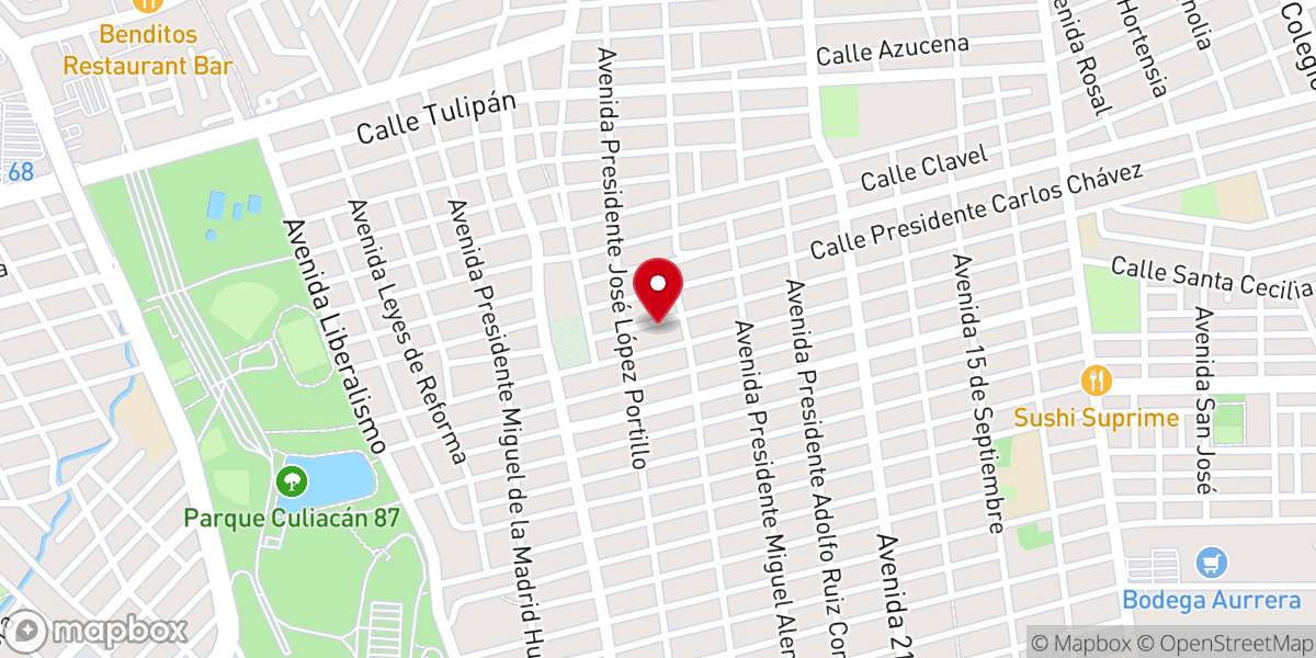 Map showing location of ICIAR Sinaloa