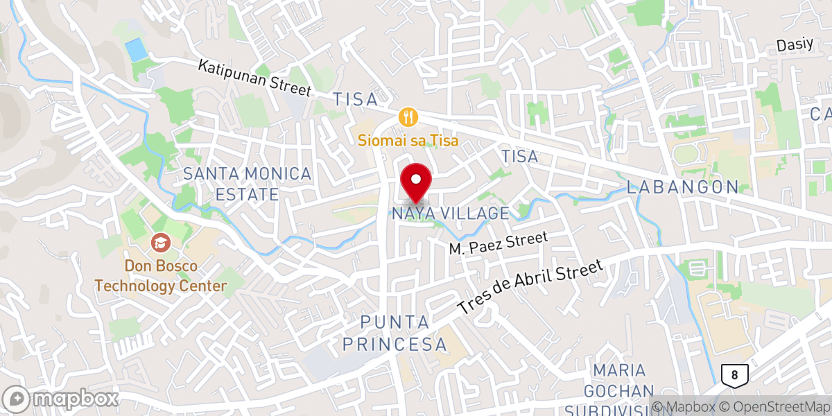 Map showing location of San Lorenzo Ruiz Parish Church
