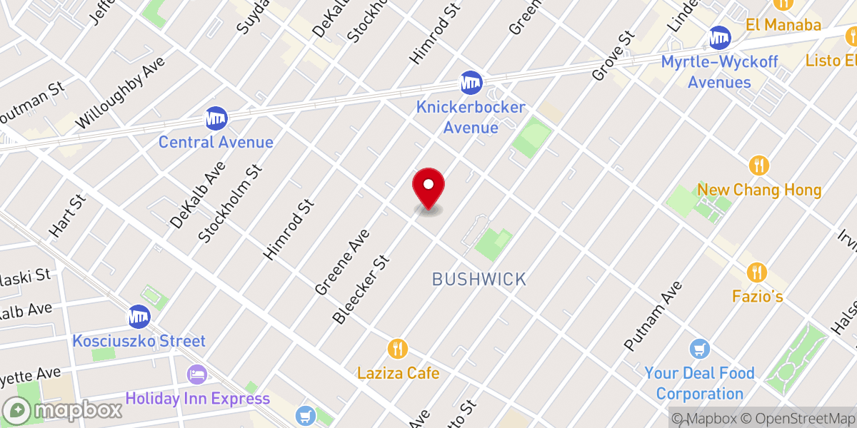 Map showing location of Saint Barbara's Roman Catholic Church
