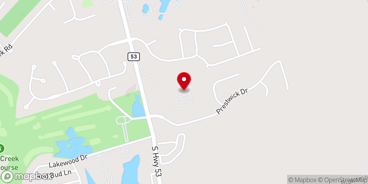 Map showing location of Lagrange Presbyterian Church