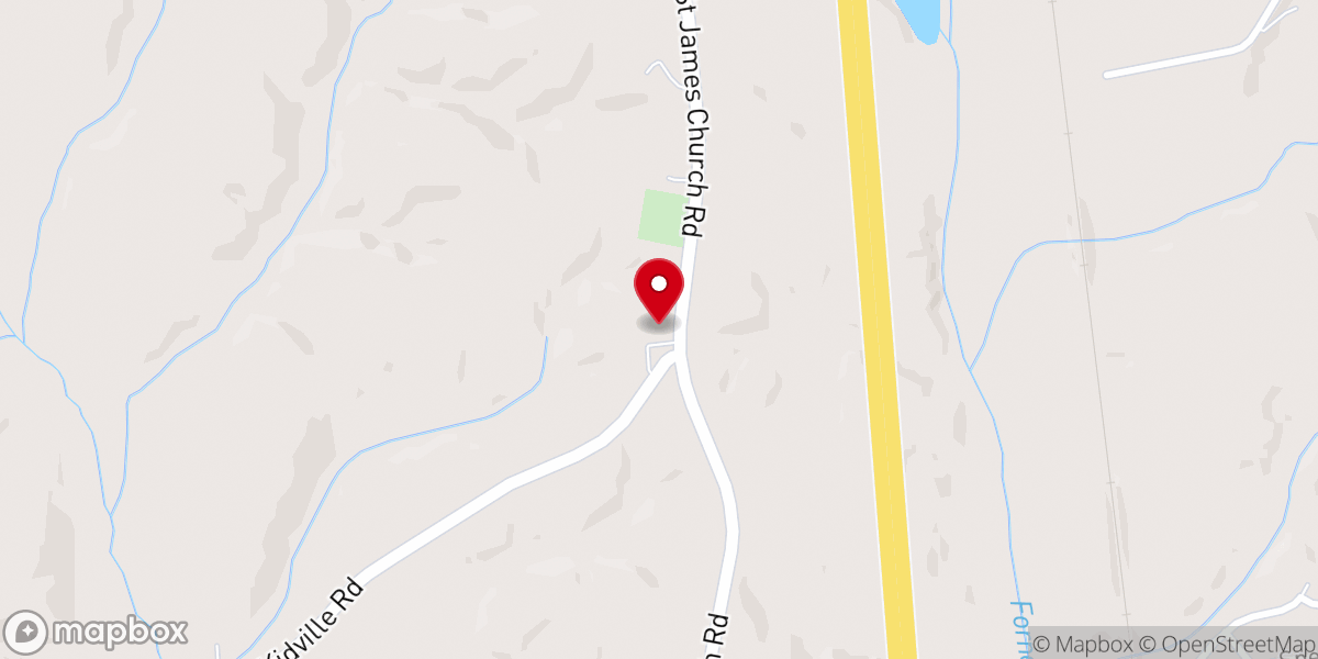 Map showing location of The Saint James Church – TSJC