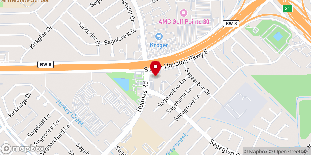 Map showing location of Sagemont Church Annex