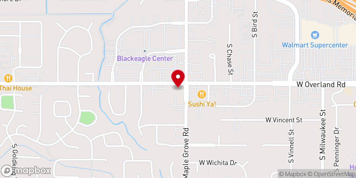 Map showing location of Boise Christian Center