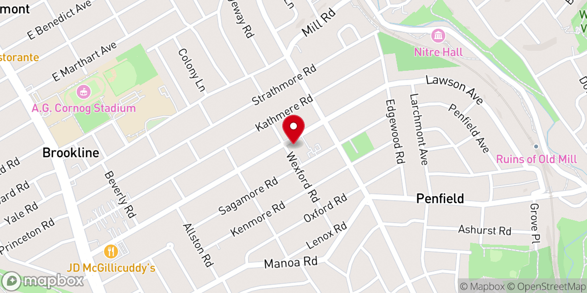 Map showing location of Annunciation of the Blessed Virgin Mary Parish