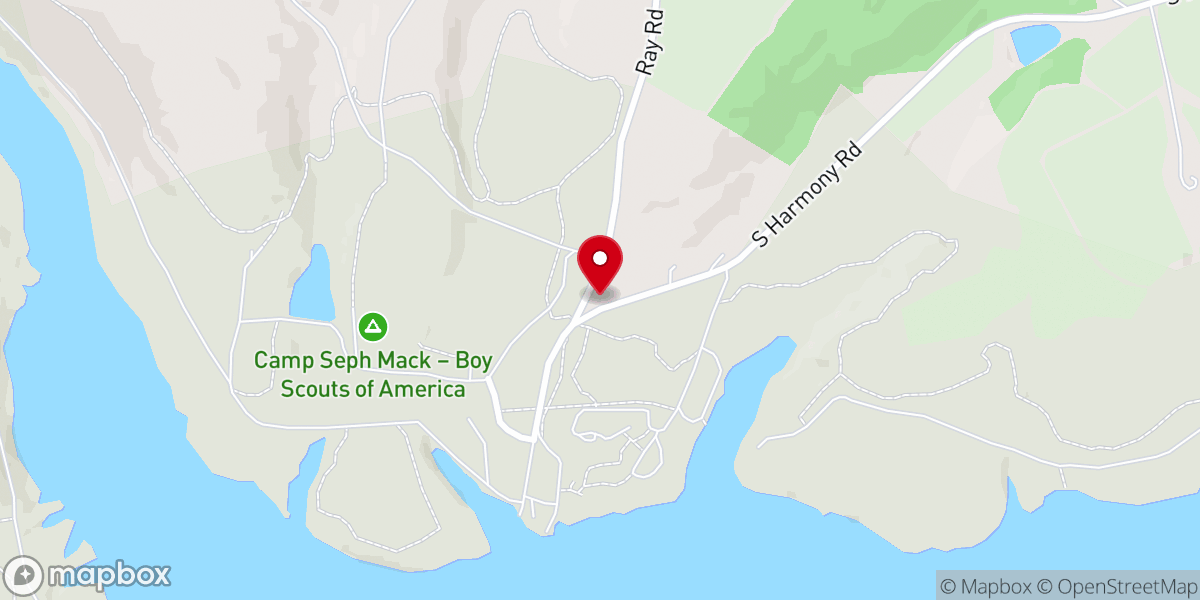 Map showing location of Stake Church