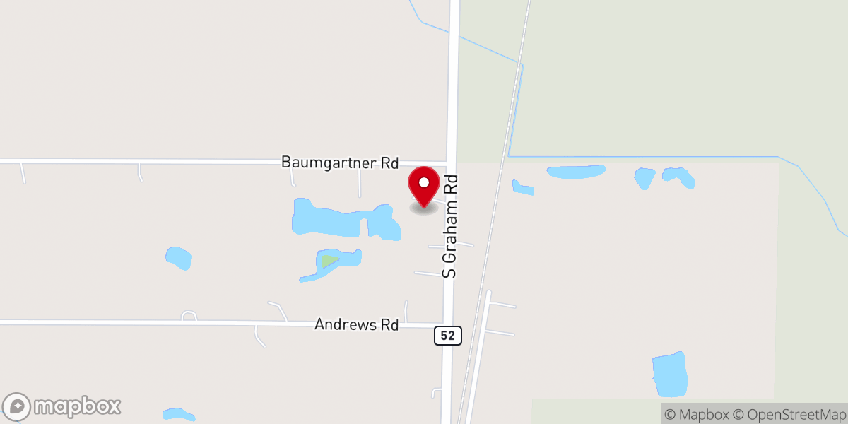 Map showing location of Crossroads Church