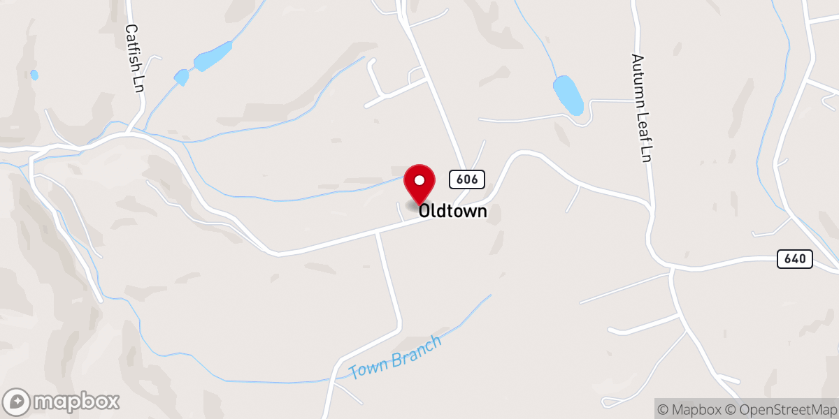 Map showing location of Bible Baptist Church