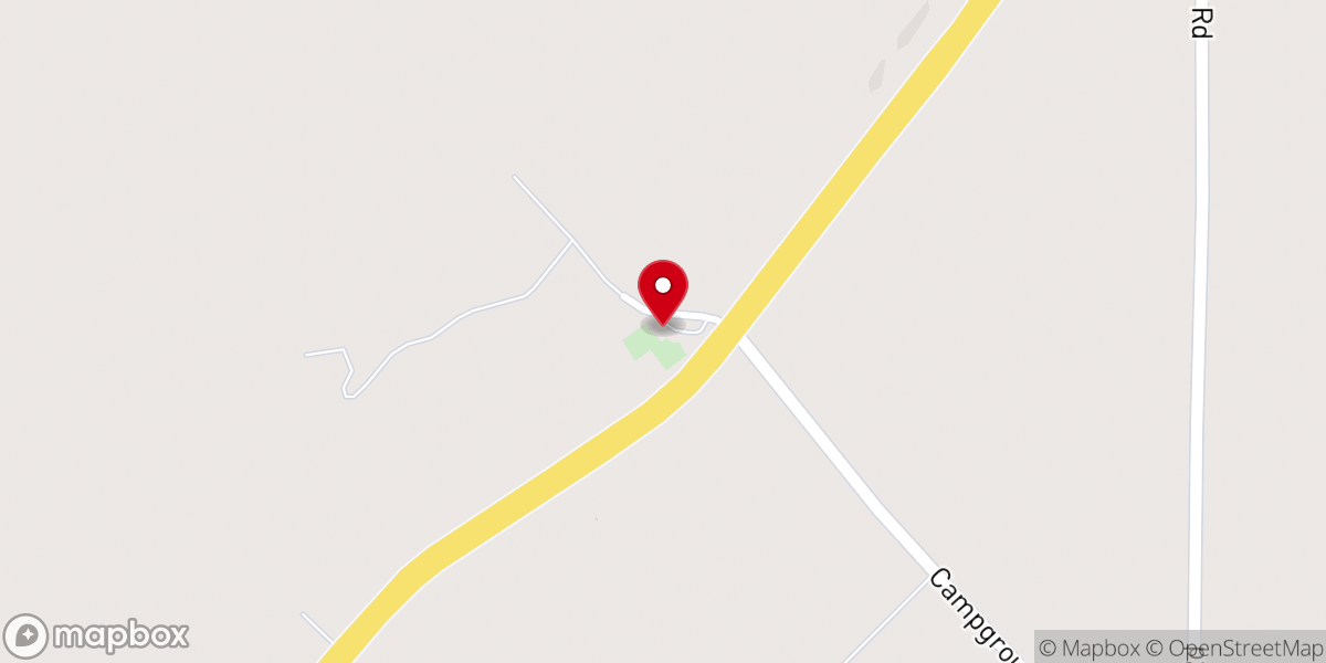 Map showing location of Woodland Baptist Church