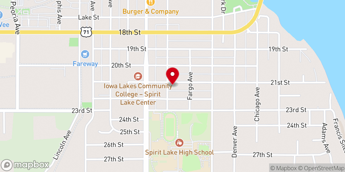 Map showing location of New Testament Baptist Church