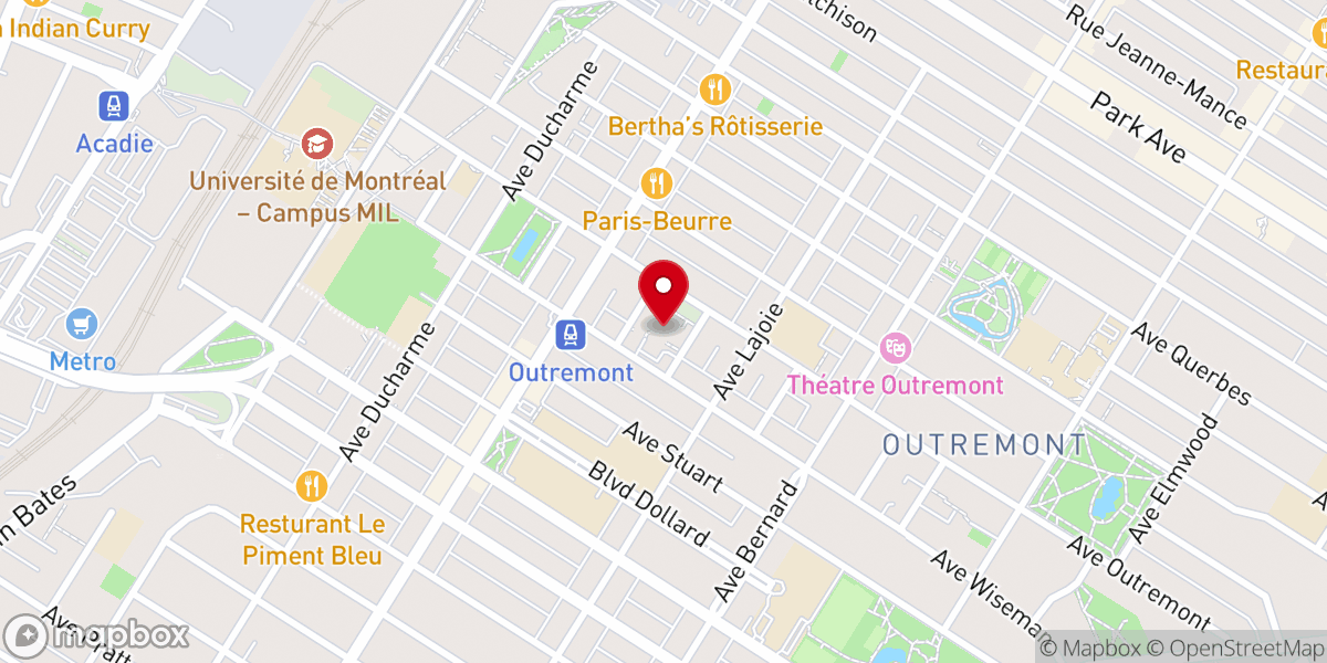 Map showing location of Église catholique Sainte-Madeleine