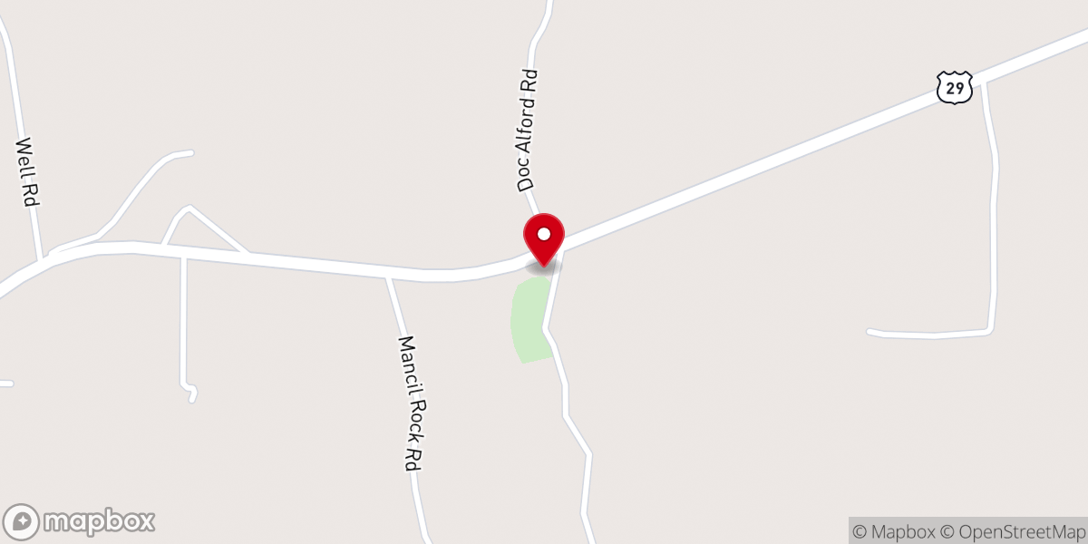 Map showing location of Douglas Chapel United Methodist Church