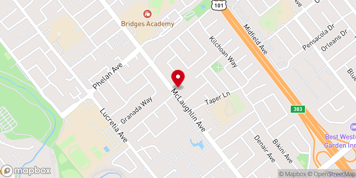 Map showing location of Redeemer Bible Church
