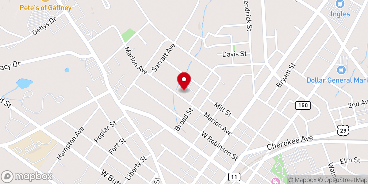 Map showing location of True Holiness Church