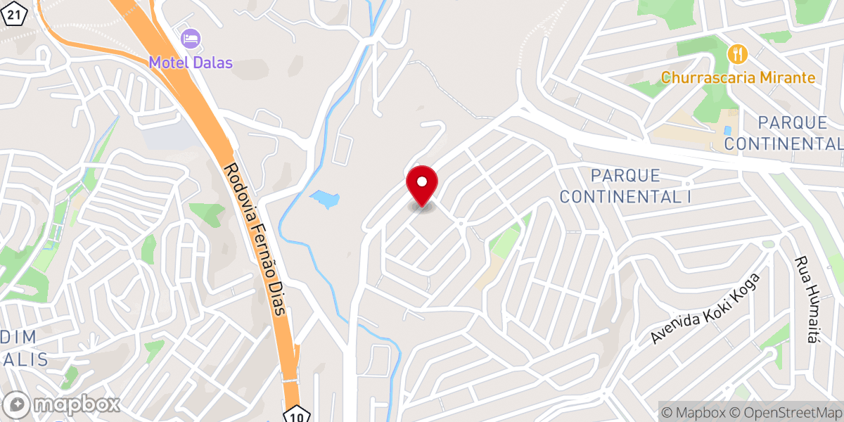 Map showing location of Paróquia Santa Rita de Cássia - Jd. Palmira