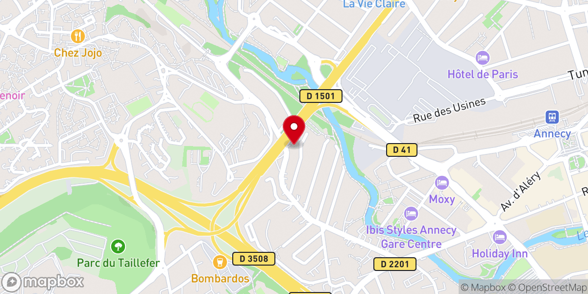 Map showing location of Espace Arc En Ciel