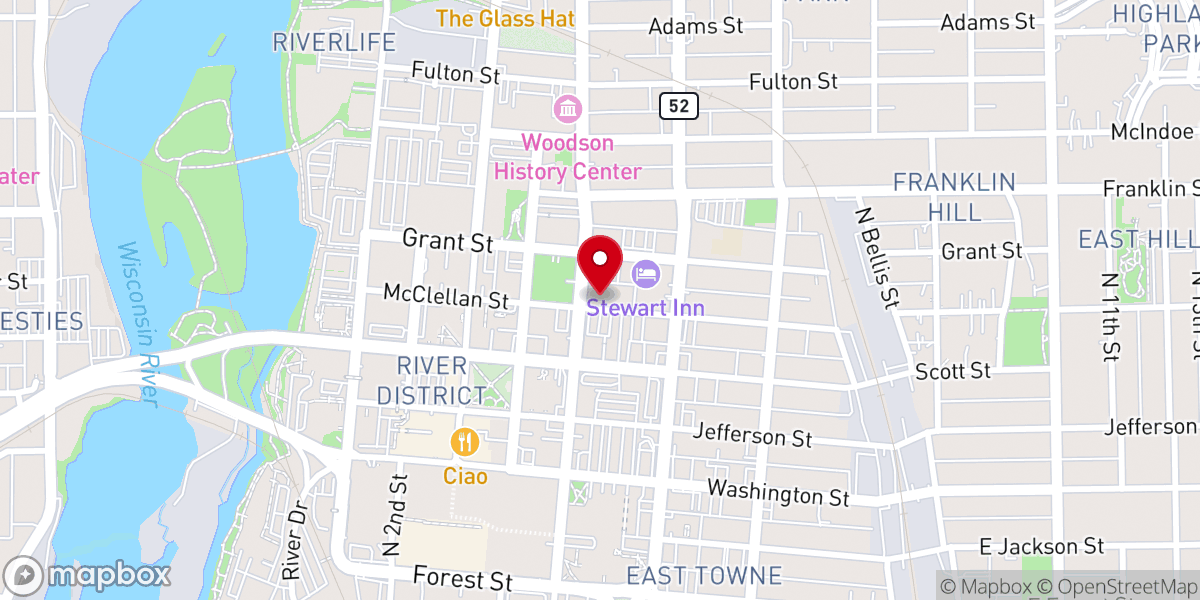 Map showing location of St Stephen Lutheran Church