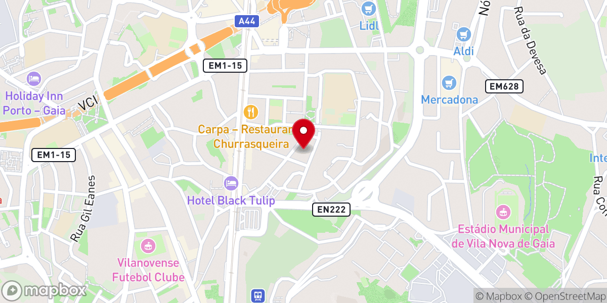 Map showing location of A Igreja de Jesus Cristo dos Santos dos Últimos Dias