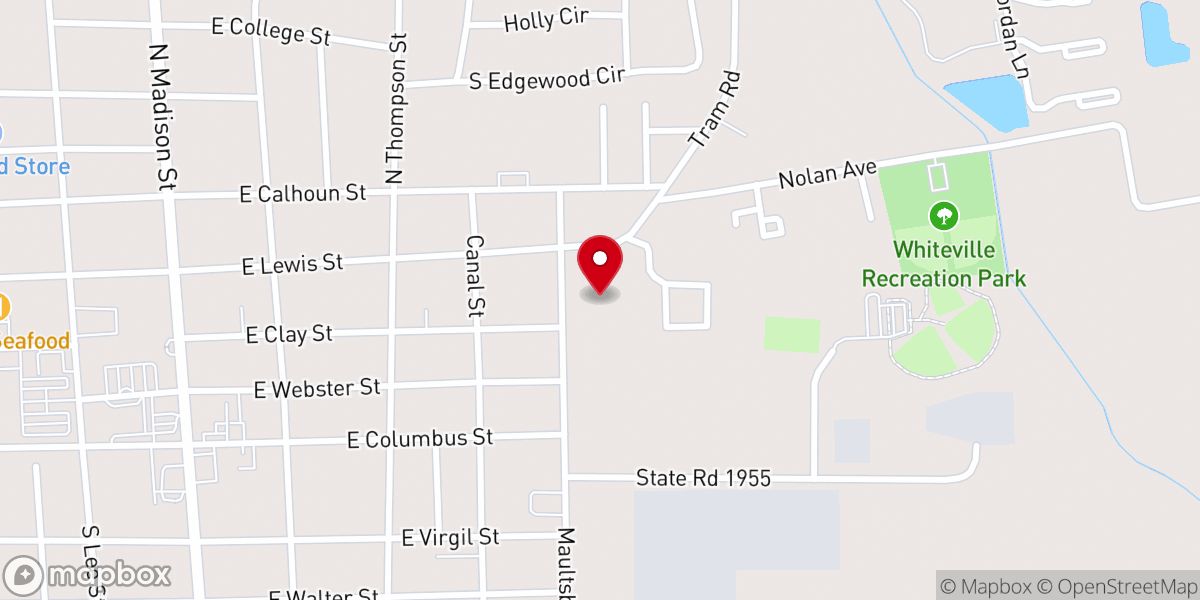 Map showing location of New Life Community Church